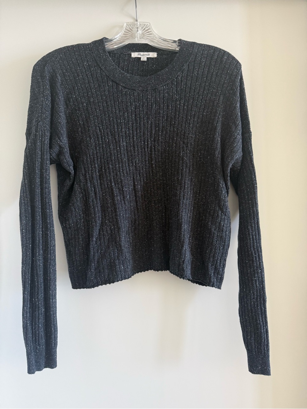 Madewell Cropped Long Sleeve Top EUC